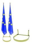 "Horseshoe" Flag Stand for 2 poles