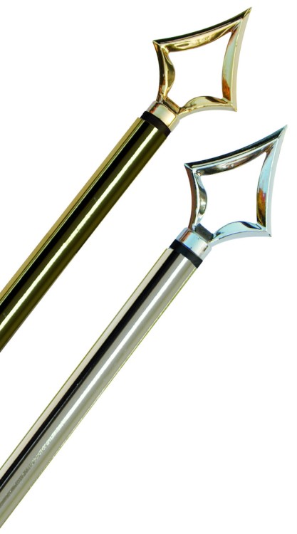 Maszt GOLD/SILVER do stojaka flagowego zakończony grotem 