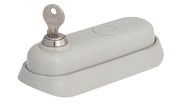 Zamek szary aluminium